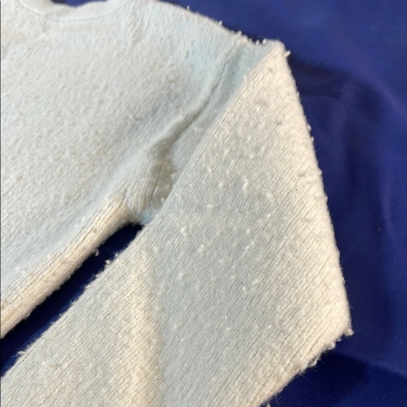 Sunday Best White Cardigan Sweater Soft Knit V-Neck - Picture 6 of 7